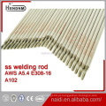 Rod de soldagem de aço inoxidável AWS A5.4 E308-16 Preço de 3,2 mm China